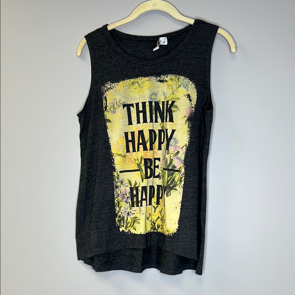 Women's Black Graphic Tank Top
